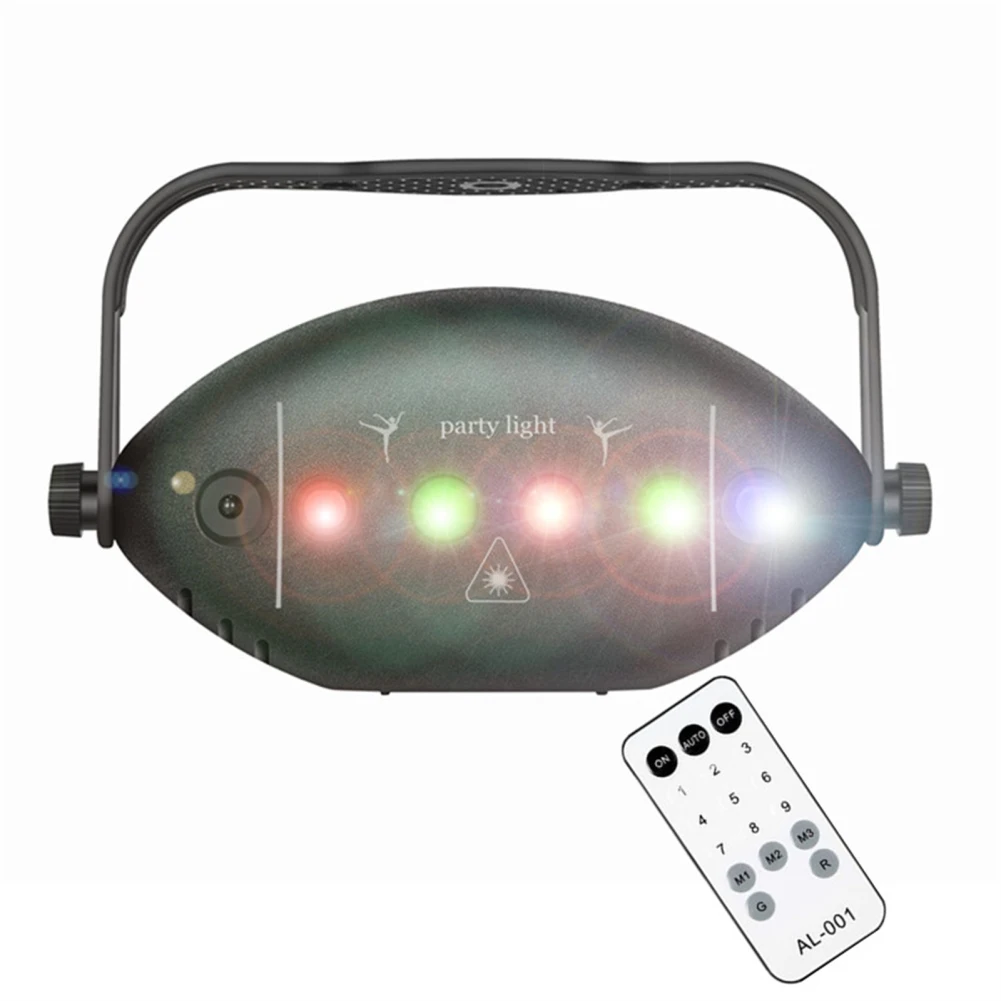 Proyector de luces de discoteca RGB, luz láser estroboscópica para fiesta de DJ, Club, hogar, decoración de vacaciones, lámpara de fiesta