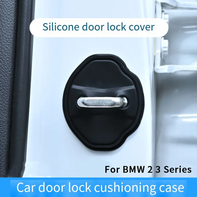 Silicone Car Door Lock Cover Specific For BMW 2 3 Series 2020-2023 G20 G28 7 Series 2023 M4 2021 Accessories Protection Stickers