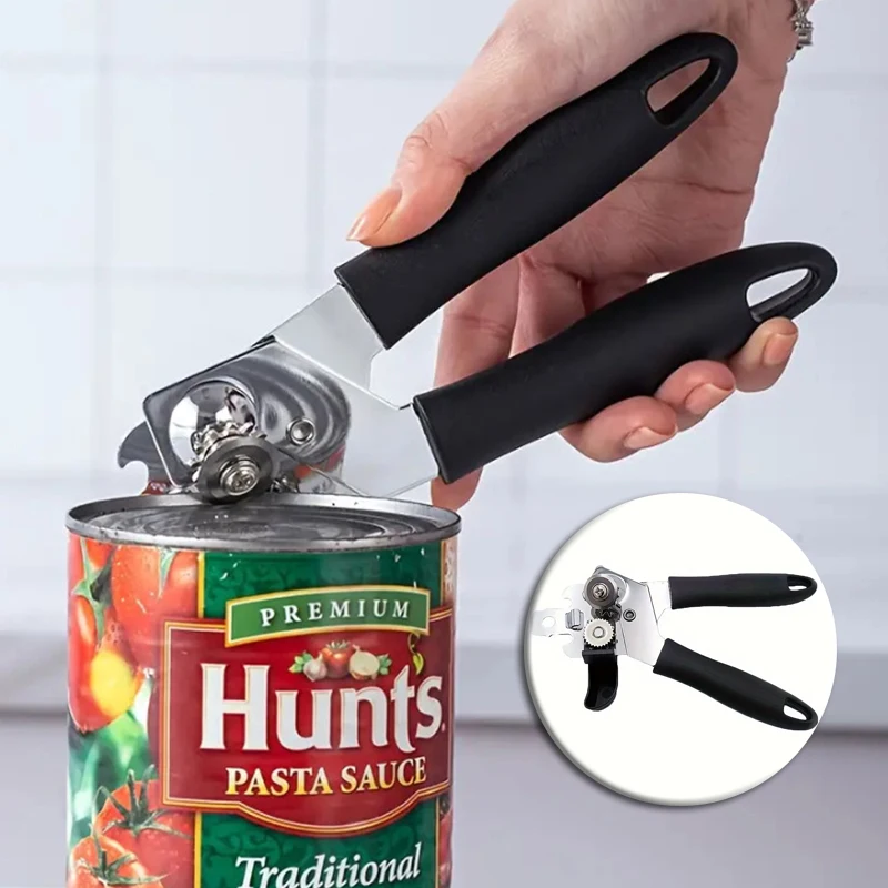 Stainless Steel Beer Handle Can Opener Professional Iron Manual Can Opener New Multifunctional Bottle Cans Kitchen Gadgets 2025