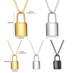 Stainless Steel PadLock Pendant |Cremation Jewelry for Ashes Urn Pendant Necklace lock Memorial Jewelry