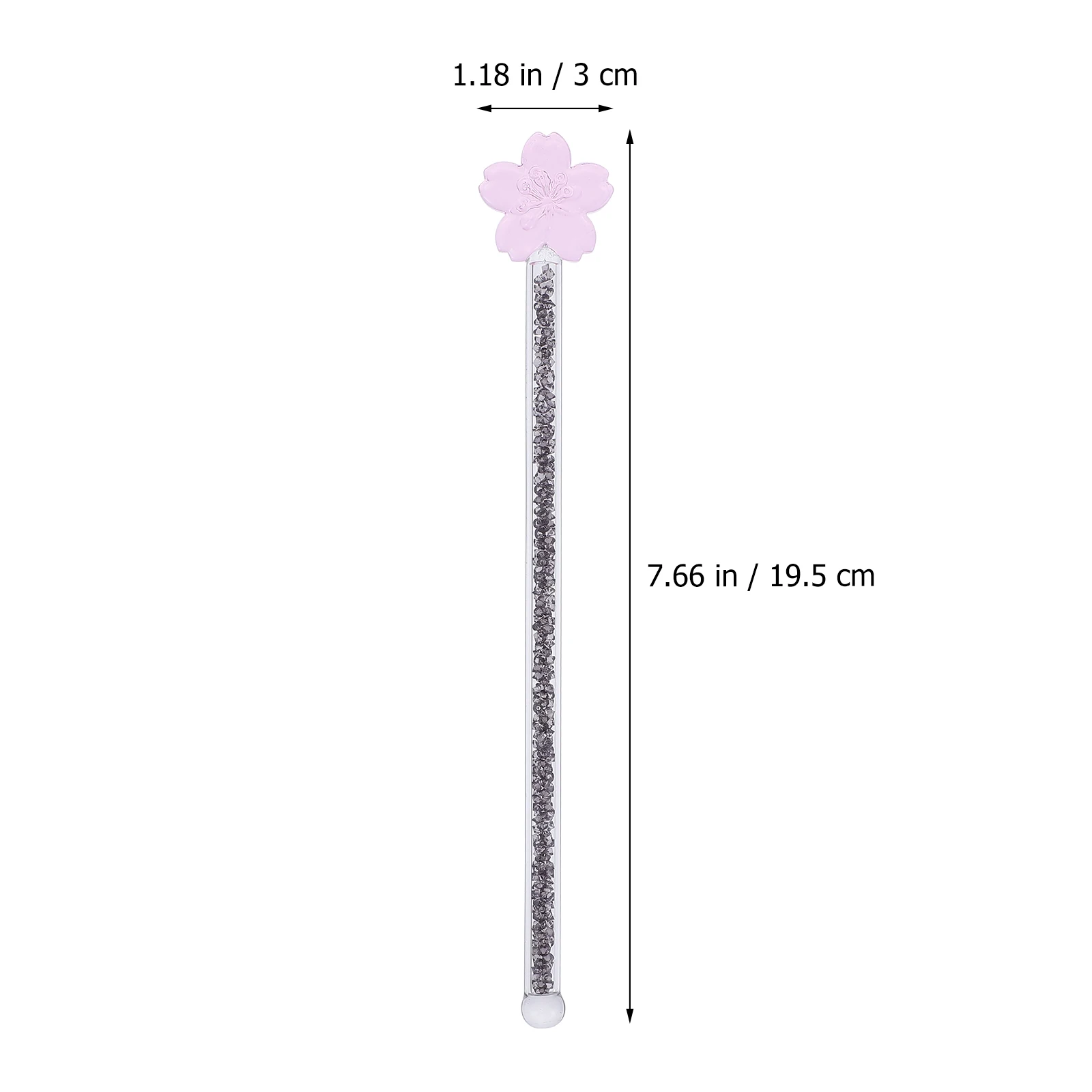 

Glass Stirring Rod Swizzle Mixer Drink Stirrers Coffee Beverage Milk Long Cocktail Valentine's Day Wedding Sticks