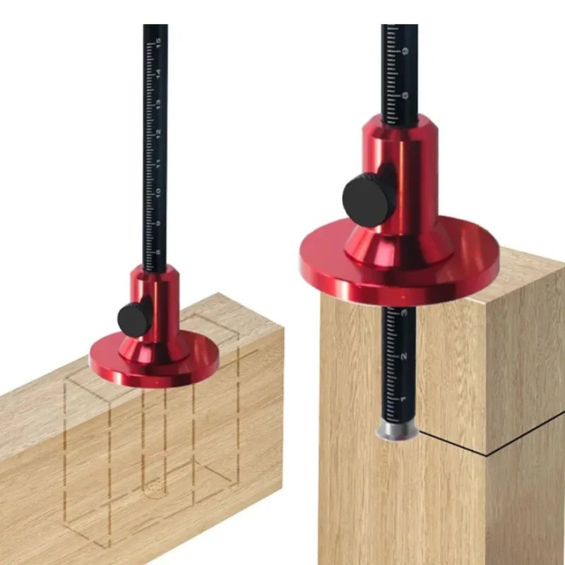 Woodworking Scriber And Marking Tools - With Inch And Mm Scale For Drawing Parallel Lines Mortise Measuring And Layout Caliper
