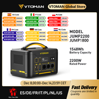 VTOMAN JUMP 2200 / JUMP 1800 Portable Power Station 828/1548Wh LiFeP04 Battery Solar Generator Solar for Home Outdoor Camping