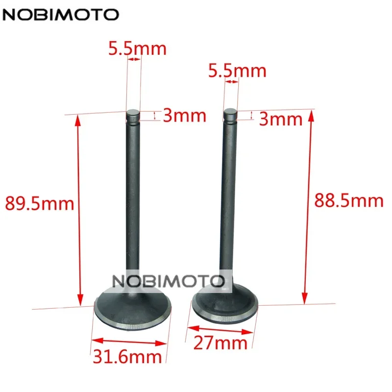 

CB250cc Впускной клапан с воздушным охлаждением Выпускной клапан для Zongshen Loncin CB250 Байк с воздушным охлаждением