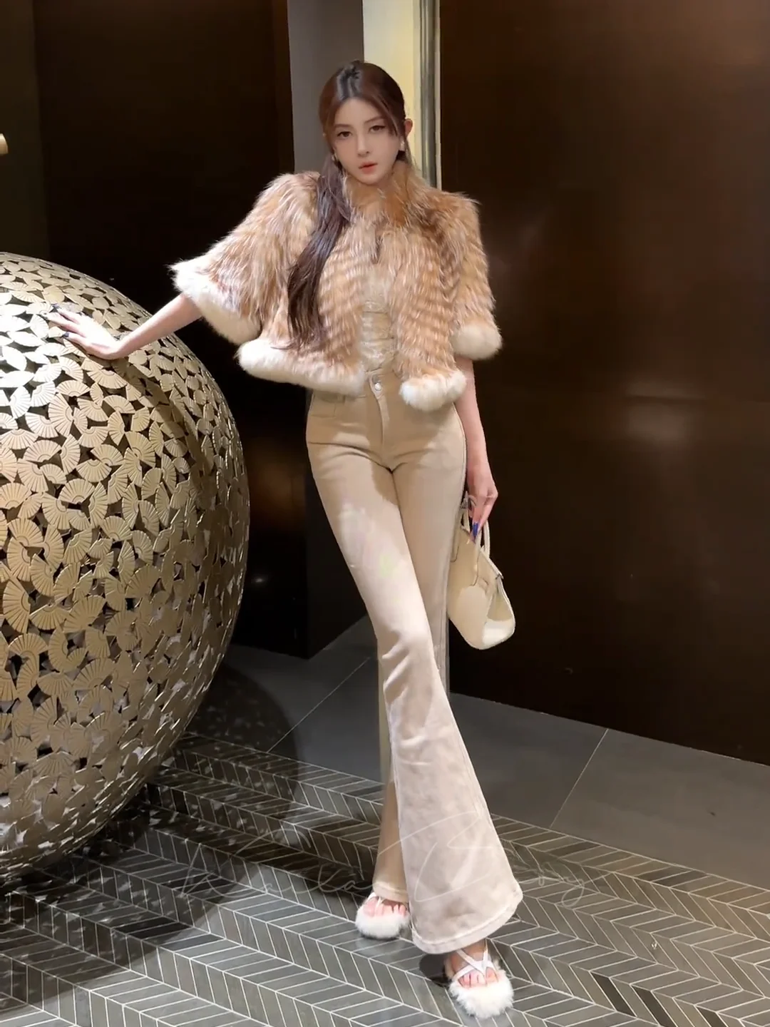 

Джинсы с высокой талией и расклешенными штанинами для женщин, с высокой эластичностью, удлиняющие ноги, из хлопкового стрейч-денима, длиной в пол, в стиле Pure Desire