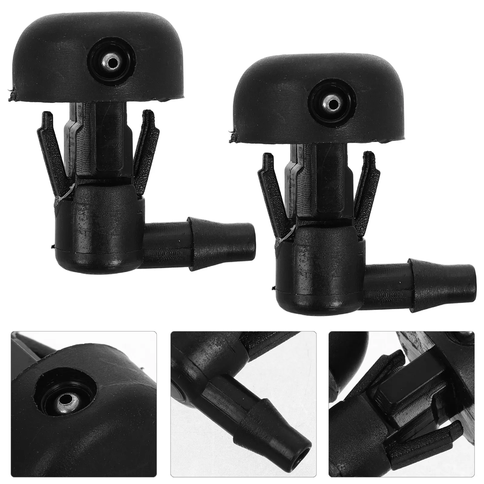 

2Pcs Car Front Windshield Washer Nozzle Adjustable Automotive Replacement Spray Tool Front Wiper Washer Nozzle Kit for Most Cars