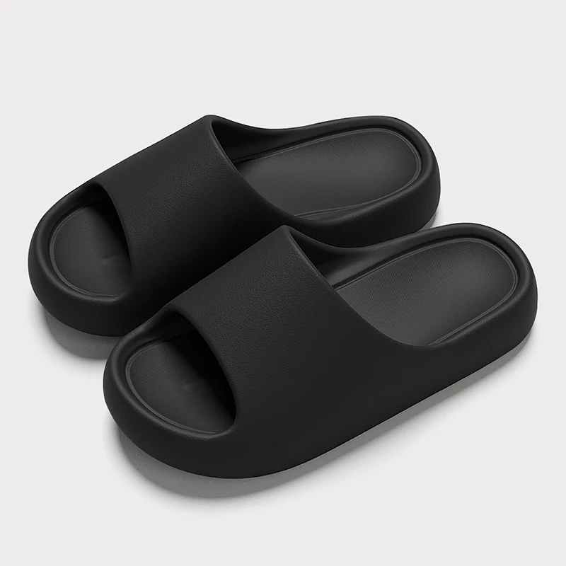 2026 Summer Red Thick Platform Slippers Women Lightweight Soft Sole Home Pillow Slides Woman Outdoor Non Slip Beach Flip Flops image 4