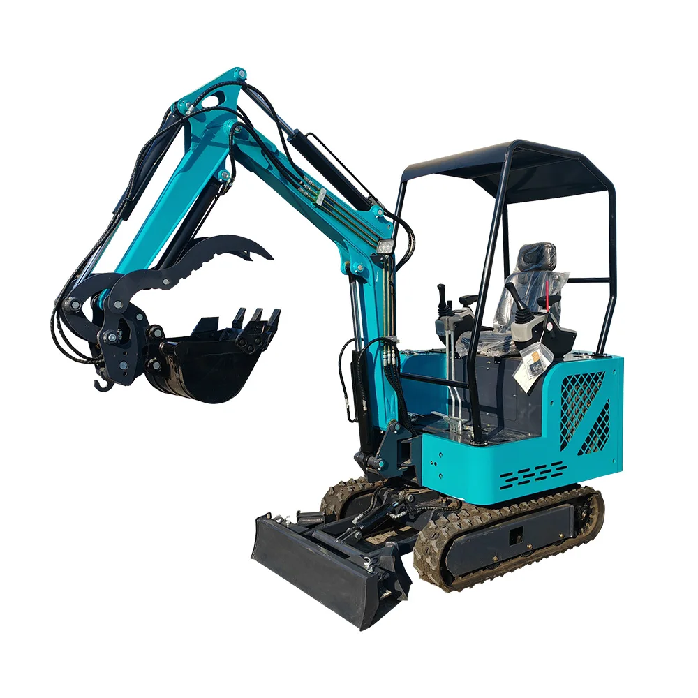 무료 배송 1.2톤 미니 굴삭기 농업용 디젤 굴삭기 간편 작동 EPA EURO 5 엔진 다목적 굴삭기