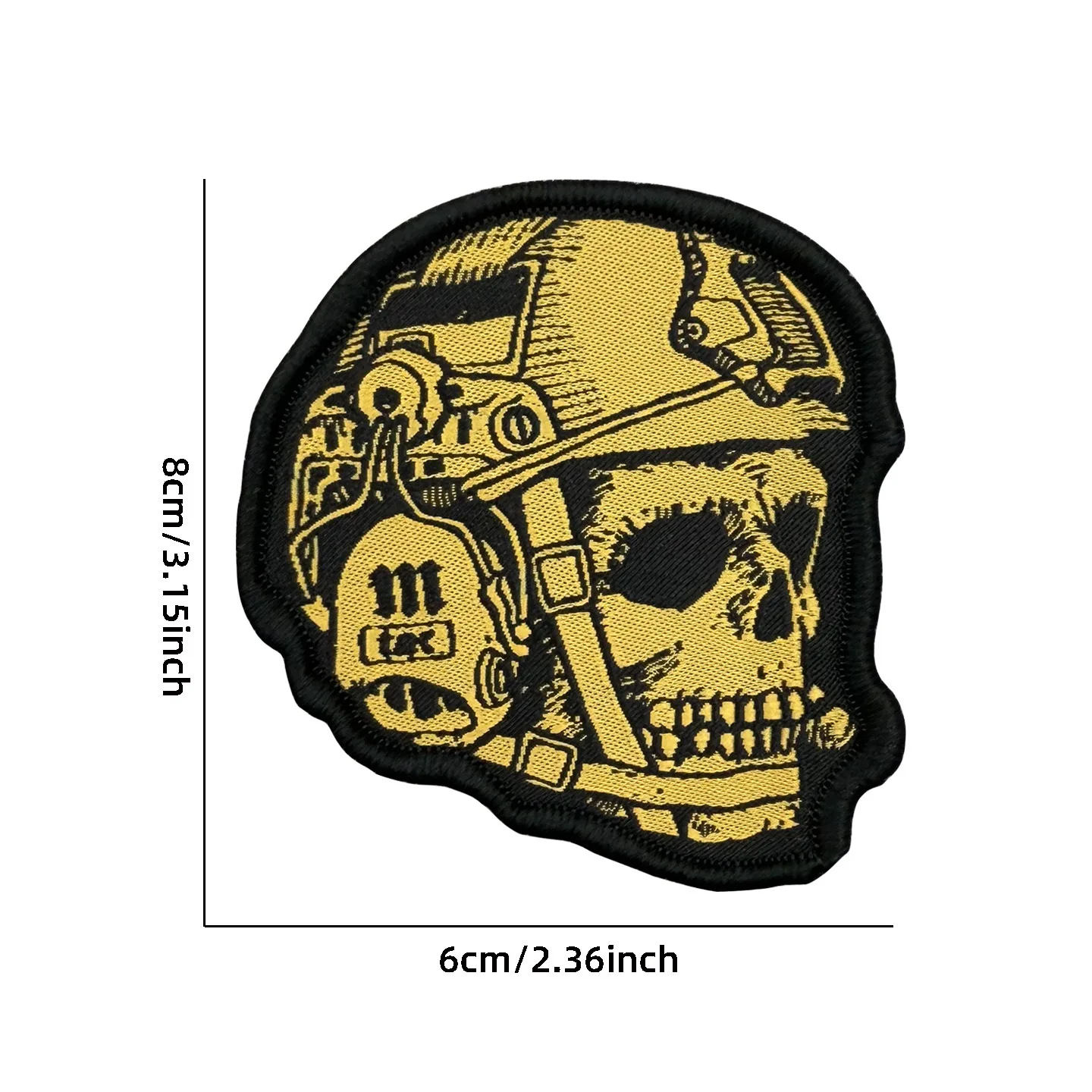 Parche bordado calaveras tejido para casco táctico y mochila - imagen 3