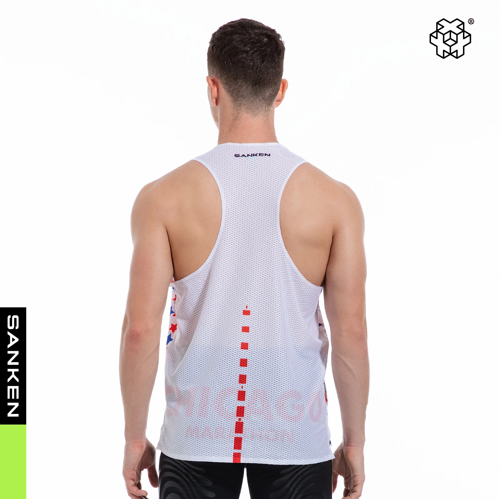 Men's Seamless Lightweight Marathon Tank Top Dry Fit Sleeveless Workout T-Shirt Fitness Singlet