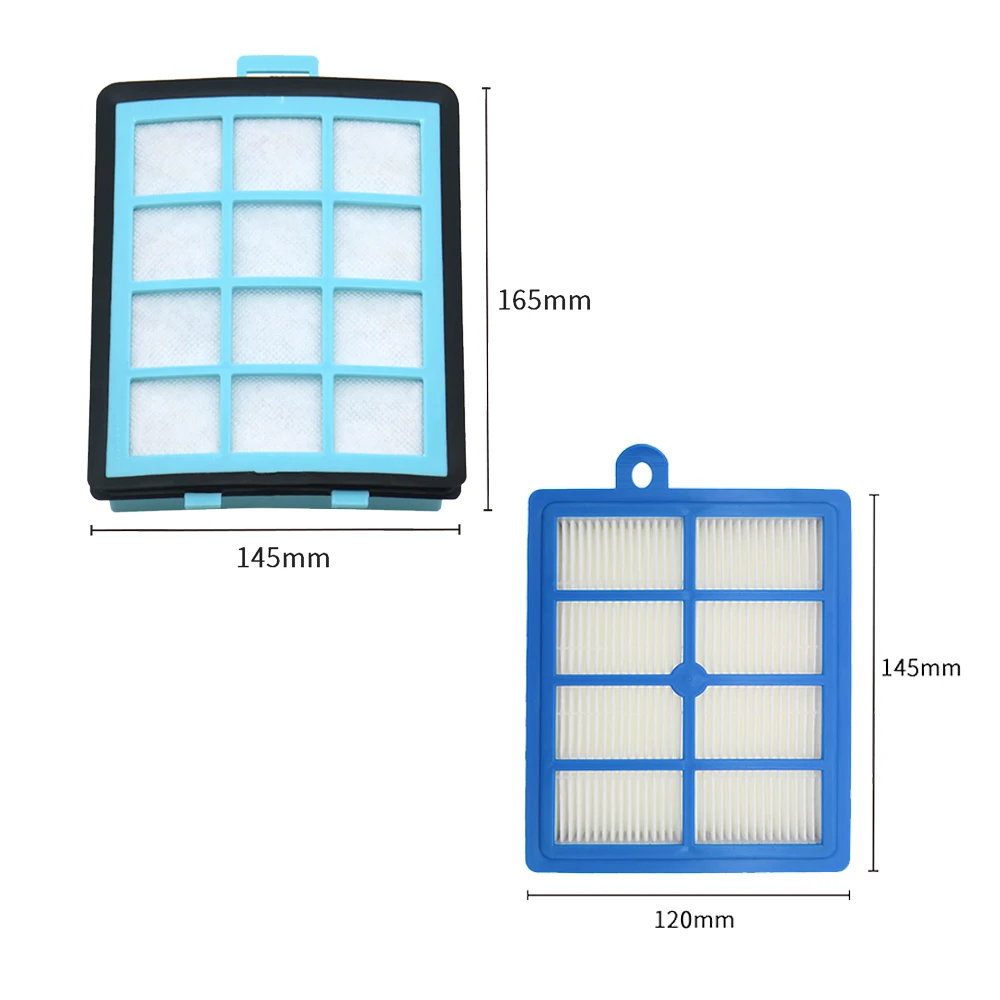 1 X Filter ventilasi buang + 1x Filter HEPA ventilasi masuk untuk Philips FC8760 FC8761 FC8764 FC8766 FC8767 FC9712 suku cadang Penyedot Debu