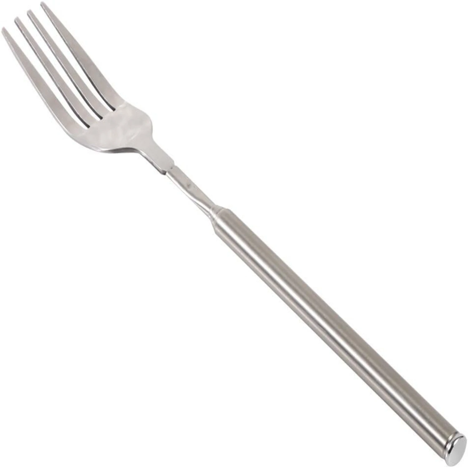 Telescopic Fork, BBQ Telescopic Extendable Dinner Fruit Dessert Long Handle Fork Stainless Steel Cutlery