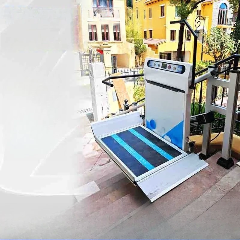 Corridor lift diagonal hanging barrier-free lifting platform, stair electric lifting platform