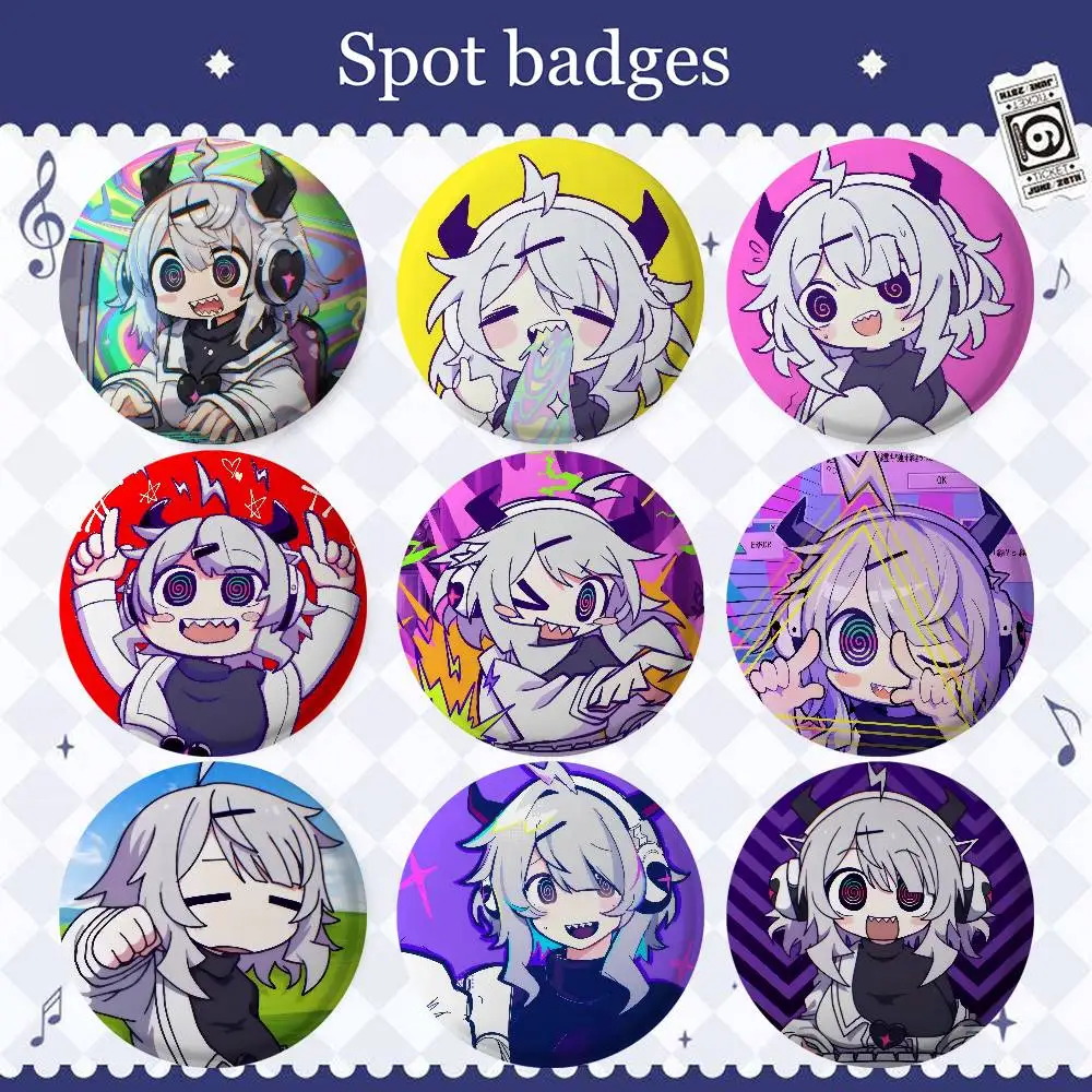 Qtie Game Yunyun Syndrome Rhythm Psychosis Laser Round Badge Exquisite Spot Goods