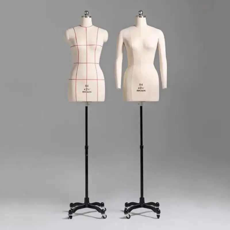 

Sewing Female Tailor Mannequin Body for Clothes Design and Bust Dress Form Stand Metal Base Model Mannequin Display Stand