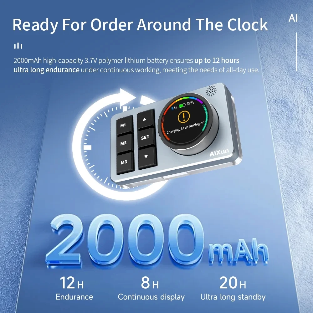 AIXUN BS08 AI التحكم الصوتي TYPE-C/2.4G اتصال بلوتوث مناسب لمساعد الصوت Aixun T320 P3208 H312 H314 T380 T420D #4