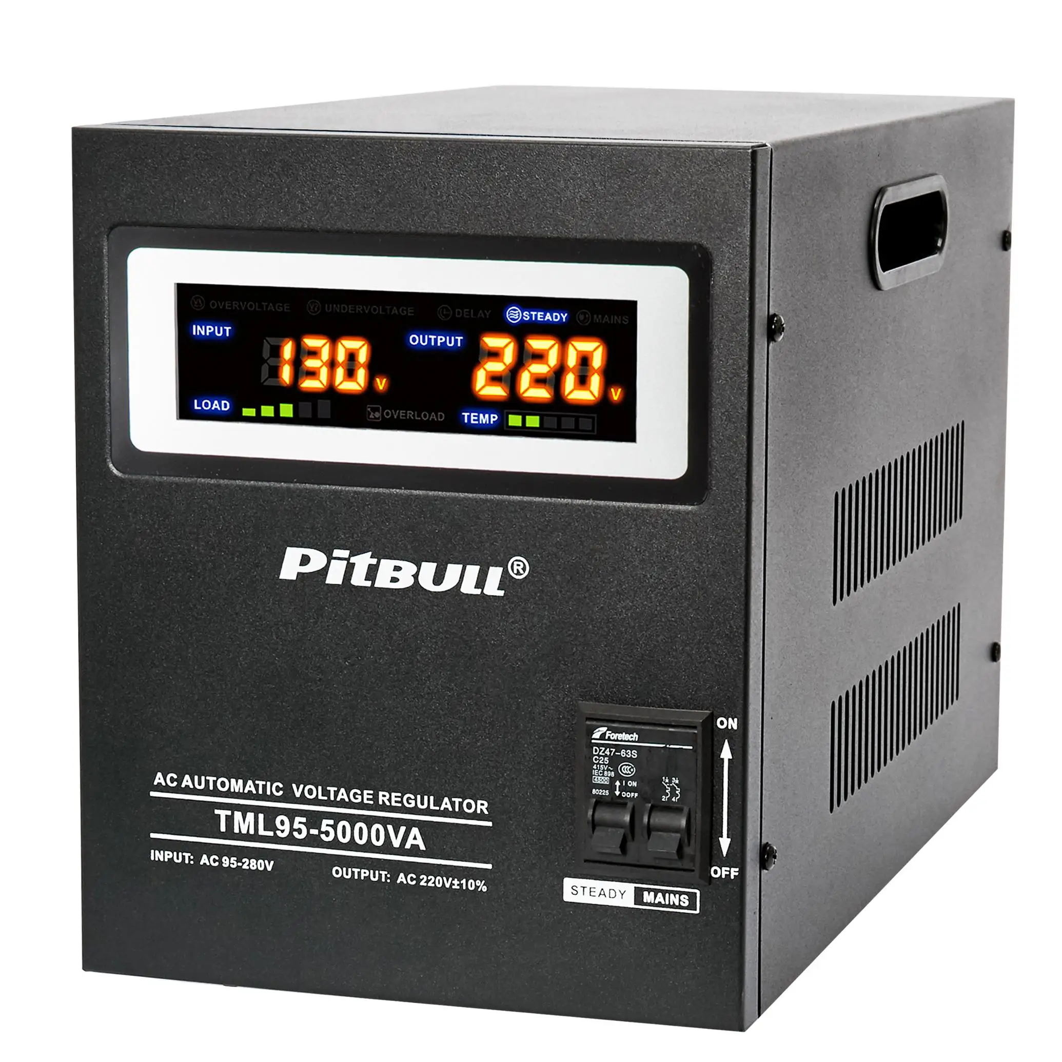 PITBULL Relay Control Wall Mount Power Voltage Stabilizer Type