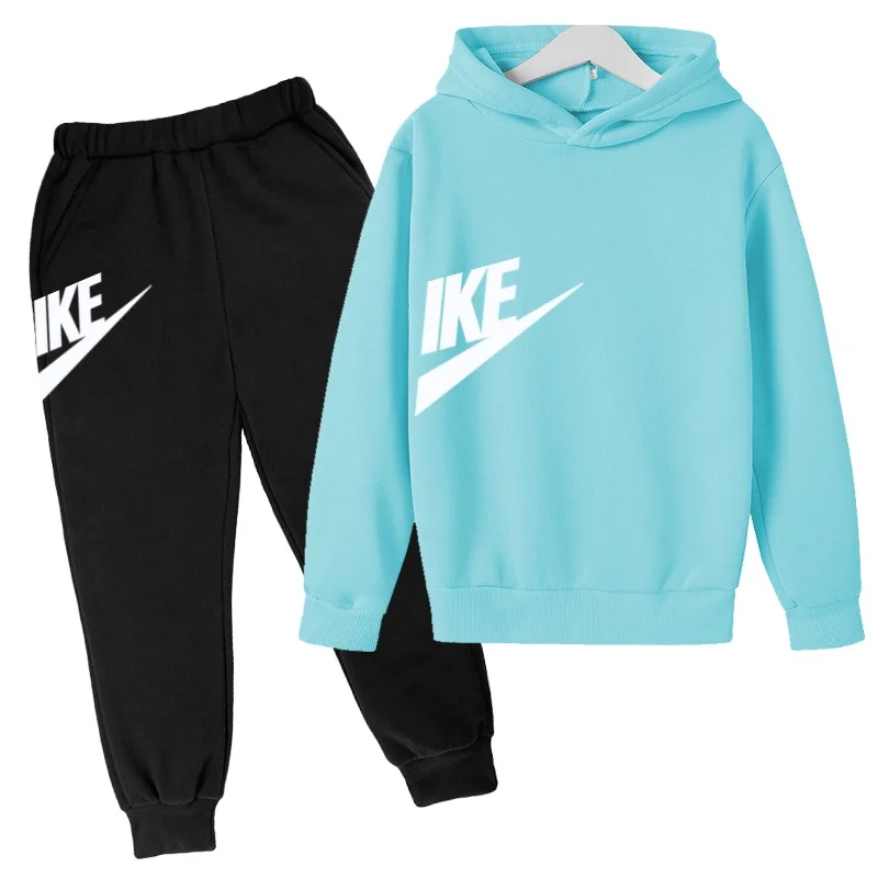 Zweiteiliges Hoodie-Set für Jungen und Mädchen im Alter von 2 bis 13 Jahren, Modische Anime-Kleidung, Lässige Hosen, Kinder-Kapuzenpullover – Detail 11