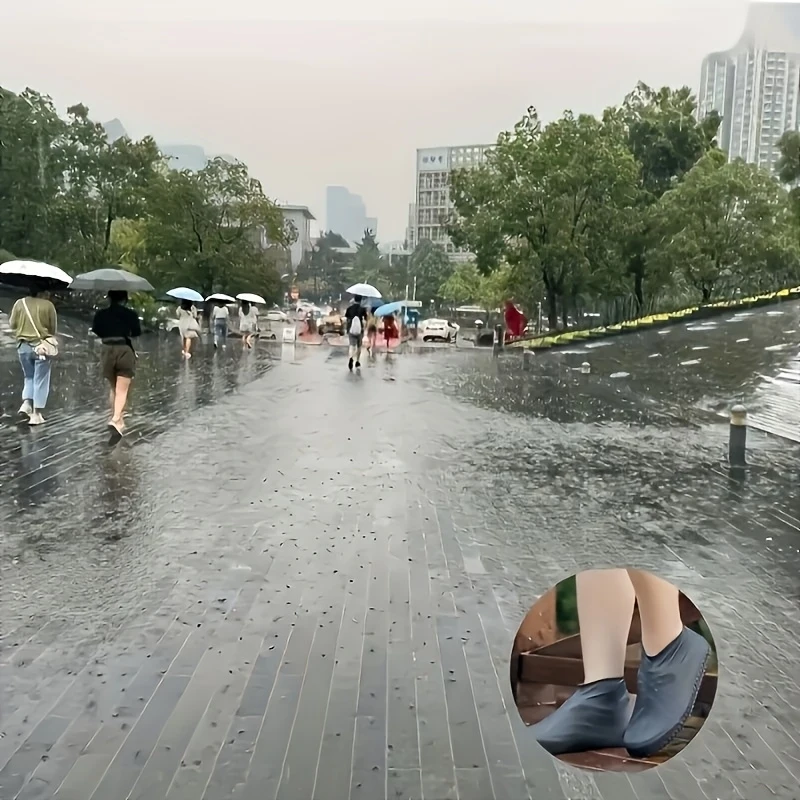 1 Pair of Unisex Shoe Covers: Waterproof, anti Slip, Reusable, Durable, Elastic, and Easy to Clean!