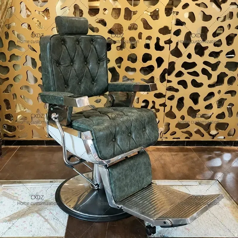 Professional Barber Chair Metal Pump Hydraulic Styling Chair Salon Furniture Modern Hairdressing Equipment for Beauty Shop