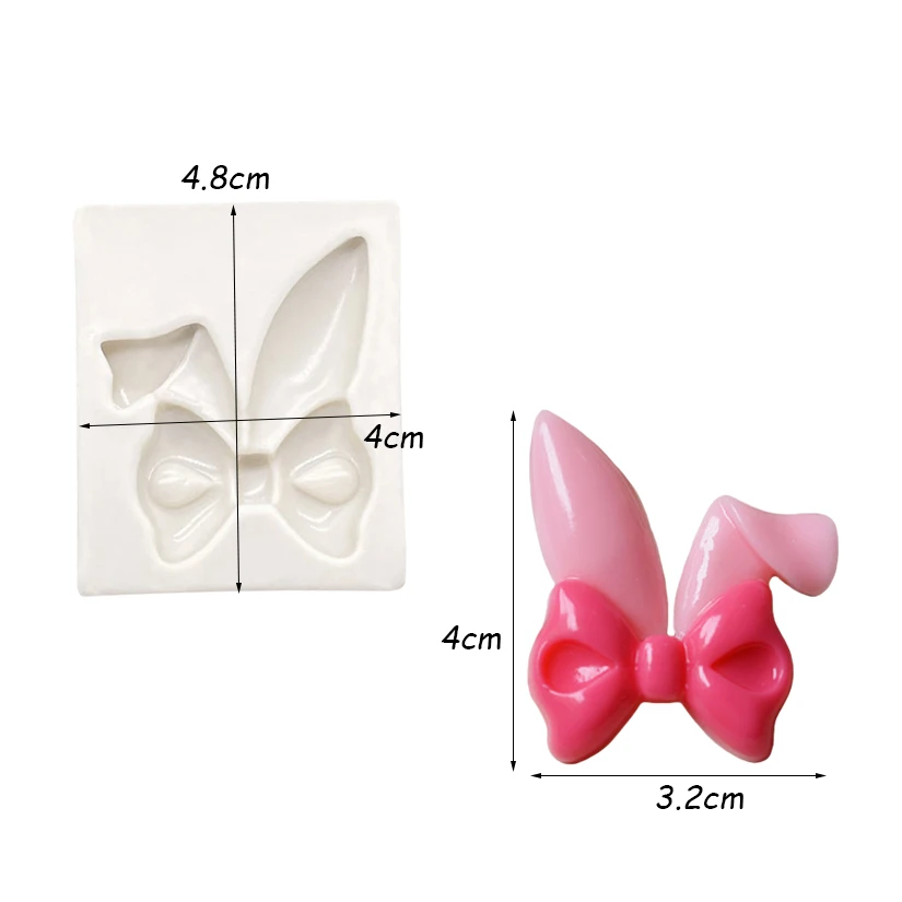 Bunny Ears Easter Silicone Sugarcraft Mold Chocolate Cupcake Baking Fondant Cake Decorating Tools