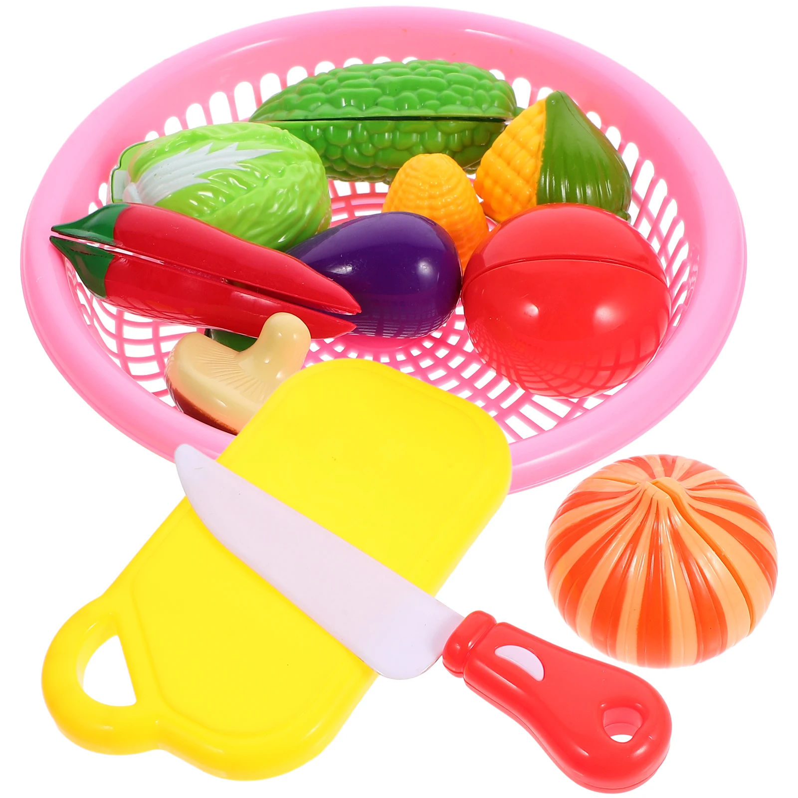 1 set 1 Set Kids Cutting Vegetable Smooth Surface Educational Play Kitchen For Party Birthday Gift Cute Children'S Day Present