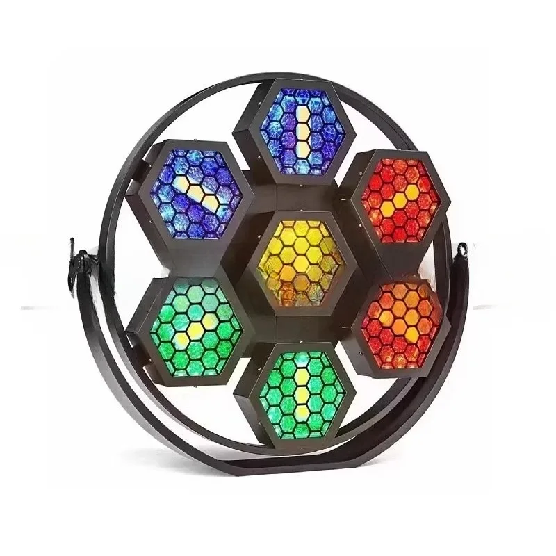 LED Seven Matrix Retro Bar Dance Par Lichter Ktv Atmosphäre Live Broadcast Hintergrund Bühnenlichter