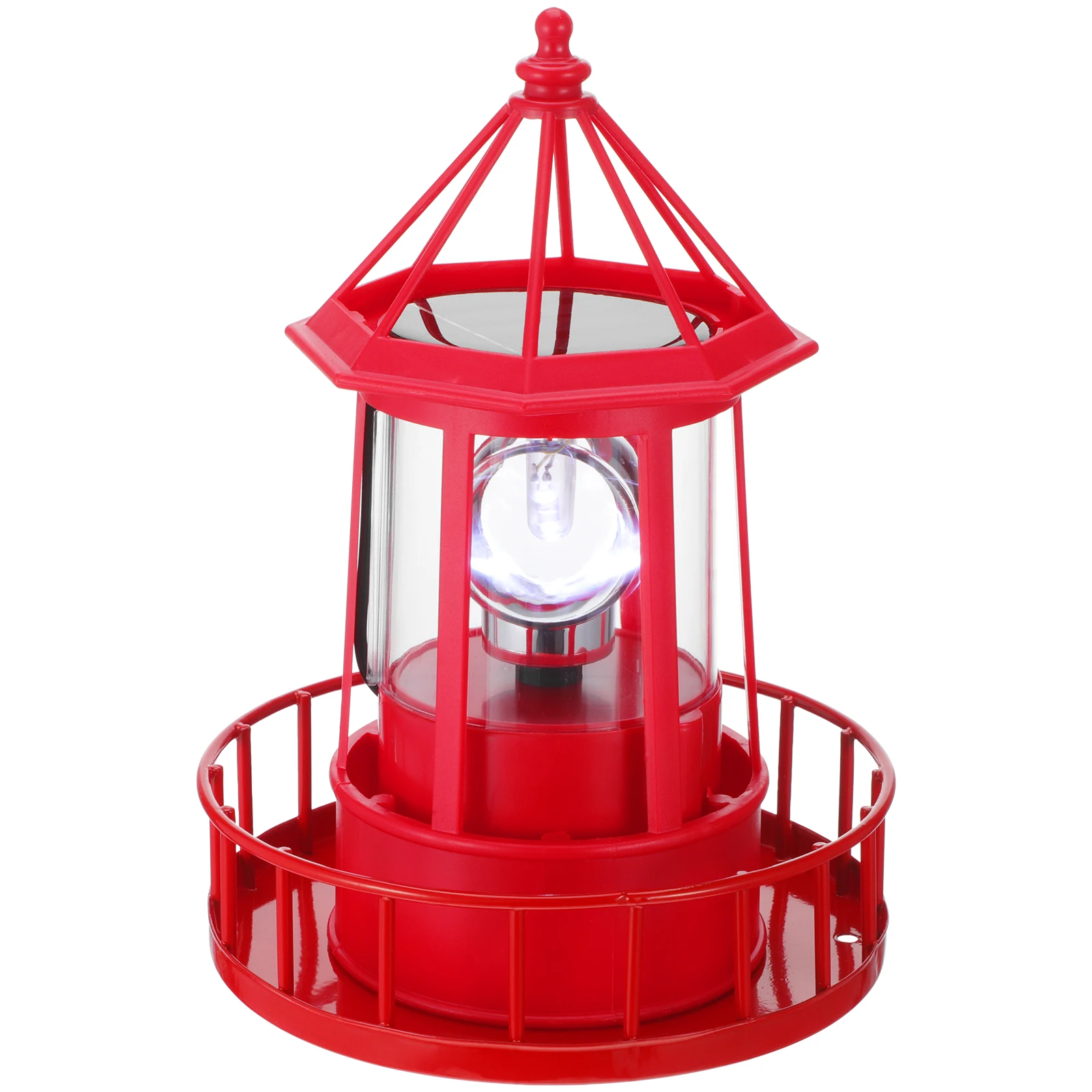 

Rotating Lighthouse Solar Powered Lights Outdoor Decor Garden Lamps ABS Iron Material Landscape Lighting Gifts Waterproof