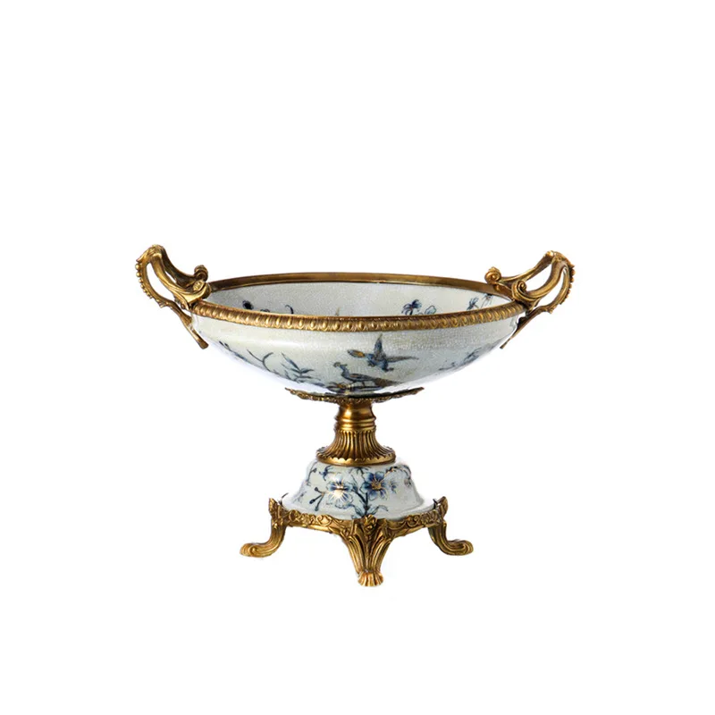 

Европейская фруктовница для обеденного стола, французский ретро-классический декор для журнального столика в гостиной, мягкий декор для прихожей.