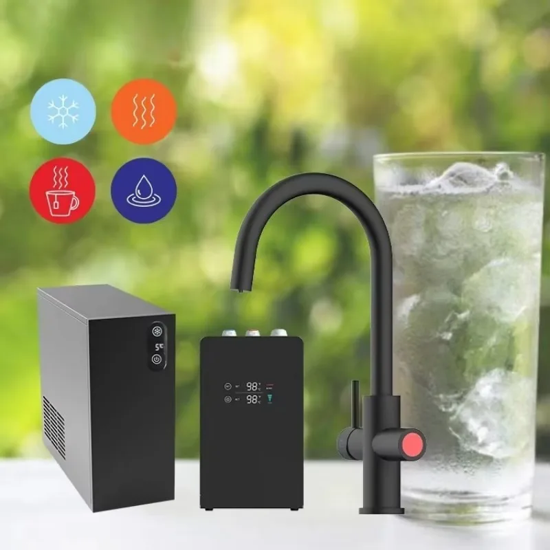 ZC-001 Modern Luxury Kitchen Black Set Instant Heater Under Sink Filter System Hot and Cold Water Faucet - Image 3