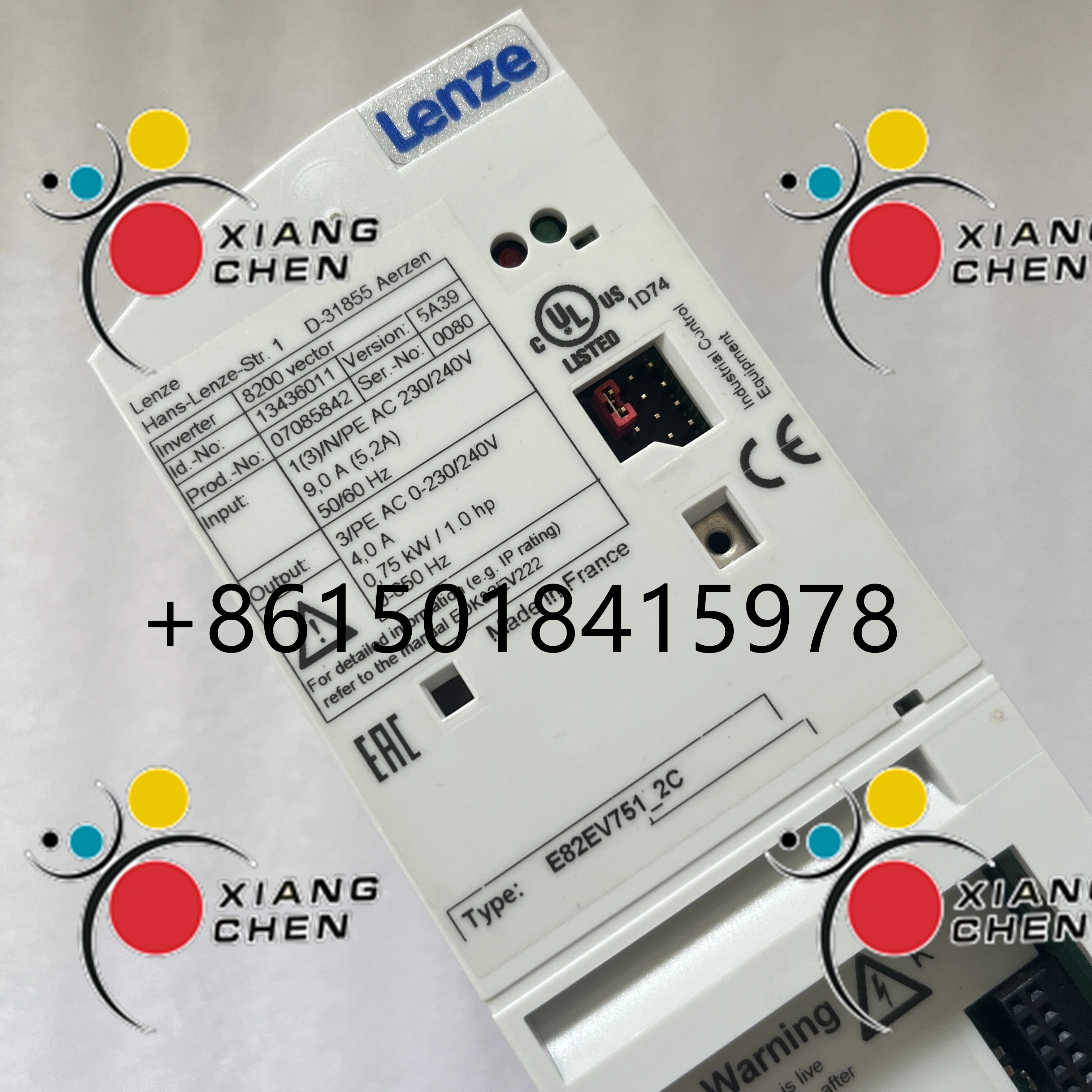 الأصلي الجديد 8200075 KW1PH LENZE - محول التردد E82EV751K2C