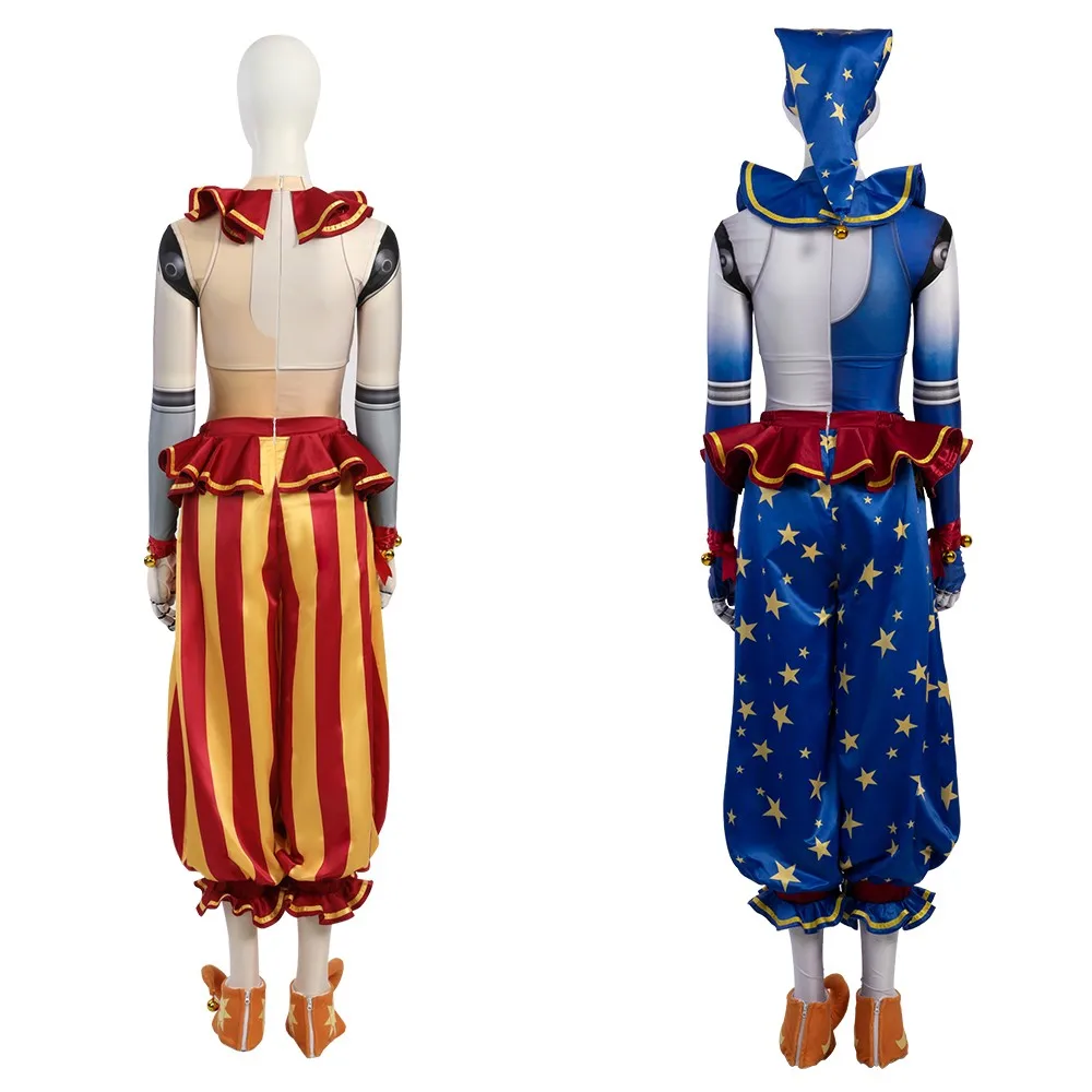 New Arrival Clown Cosplay Costume Disguise Sundrop and Moondrop Costumes Comic Con Fancy Dress Deguisement