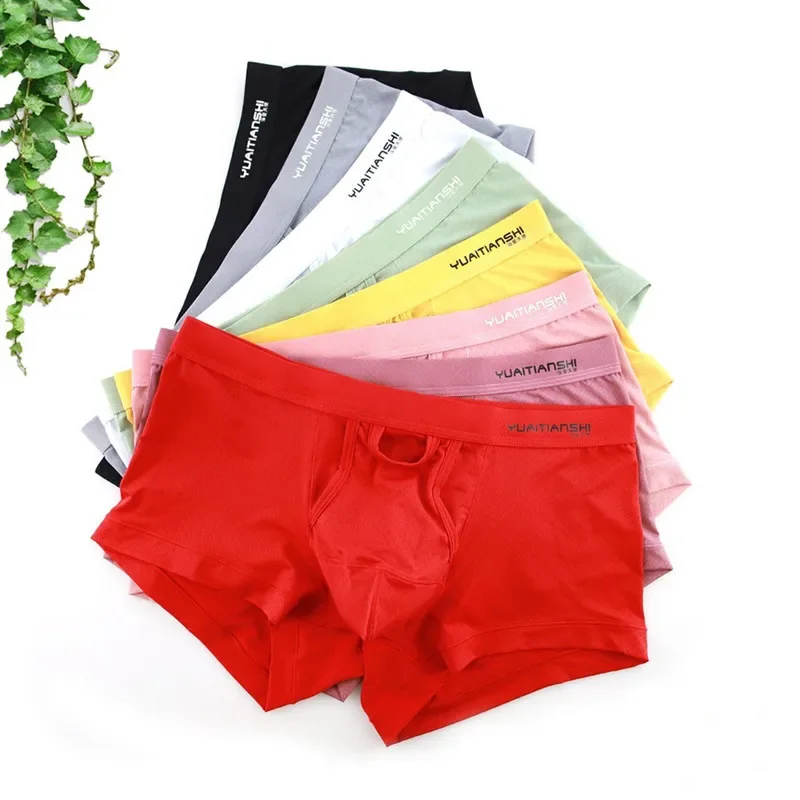 Man Breathable Underwear Bulge Pouch Hollow Out Design Lingerie for Men Elastic Crotch Enhancing Underpants Sexy Boxers Holder