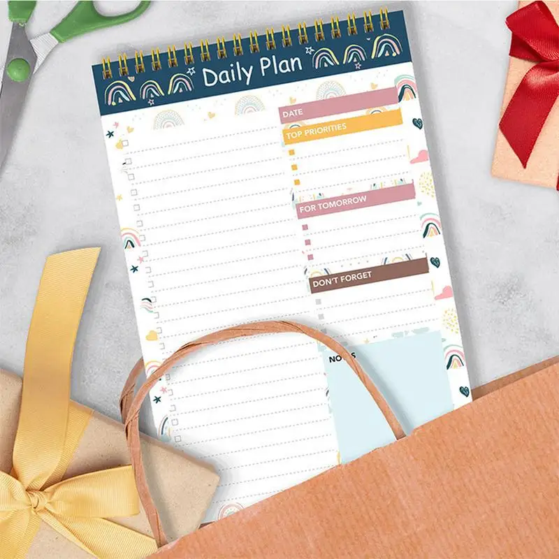 Lista delle cose da fare Blocco note Abitudine Tracker Planner accademico Notebook Organizzatore quotidiano per studenti Blocco note giornaliero a spirale per lavoro