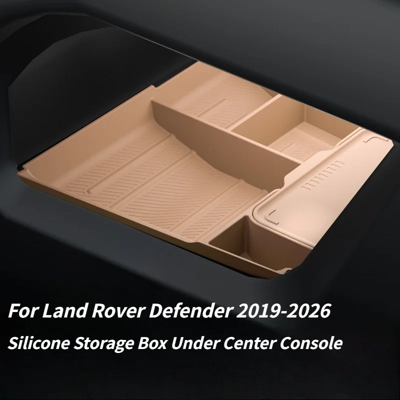 For Land Rover Defender 2019-2026 Center Console Mat Panel Silicone Pad Wireless Charging Car Interior Decoration Accessories