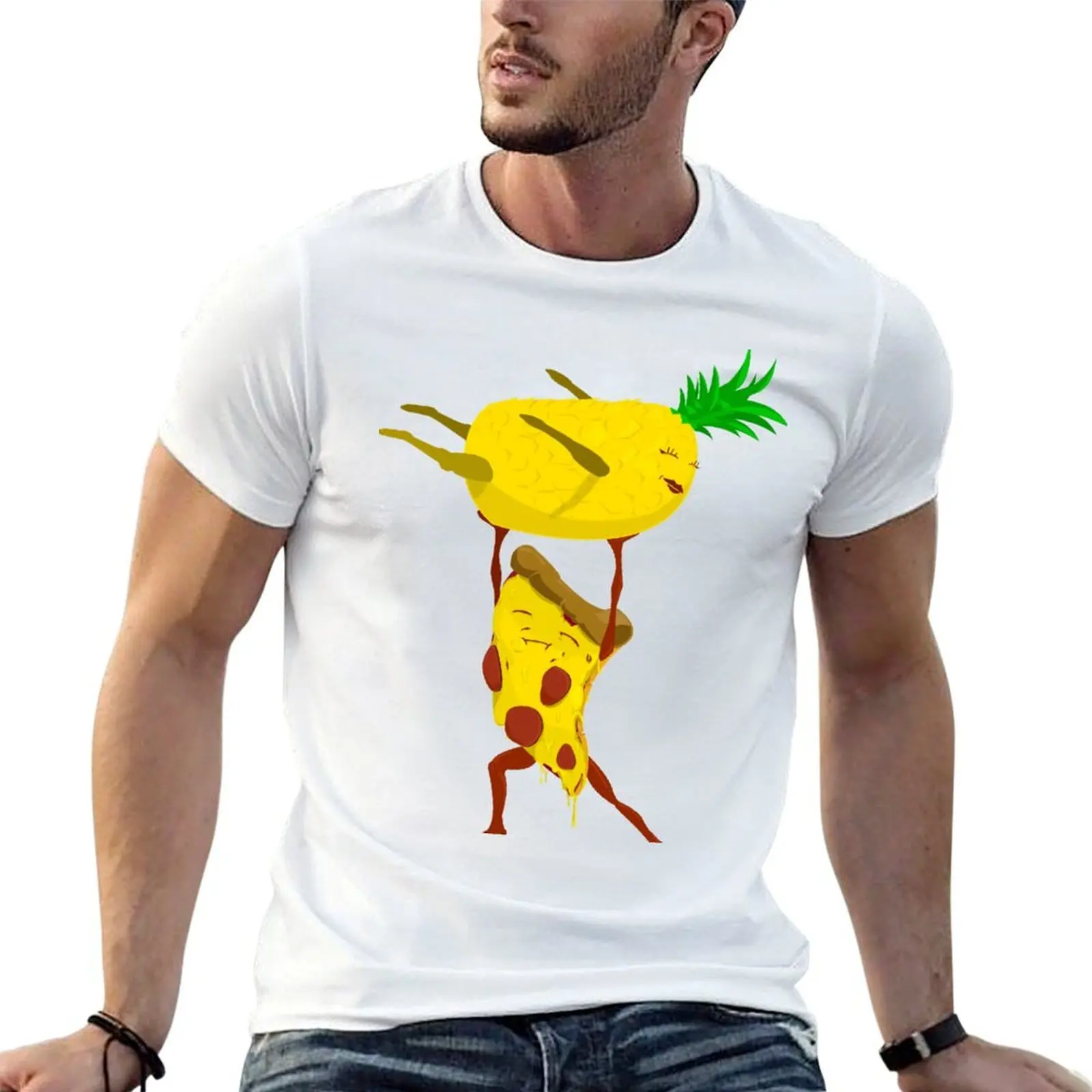 

on funny quality man Pineapple t brand T-Shirt Pizza t luxury high shirts t g men shirts shirts man for cotton