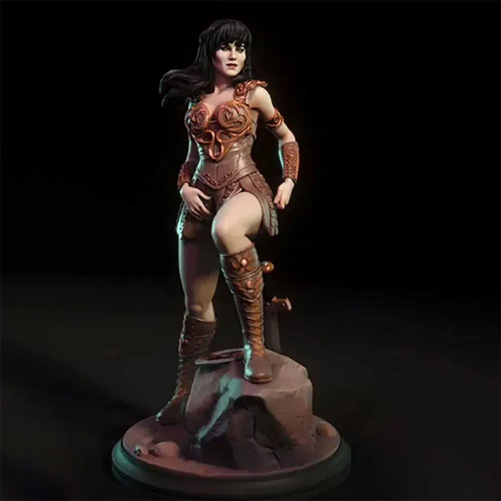Miniatura resina sin pintar mujer vintage para coleccionismo y rol - imagen 5