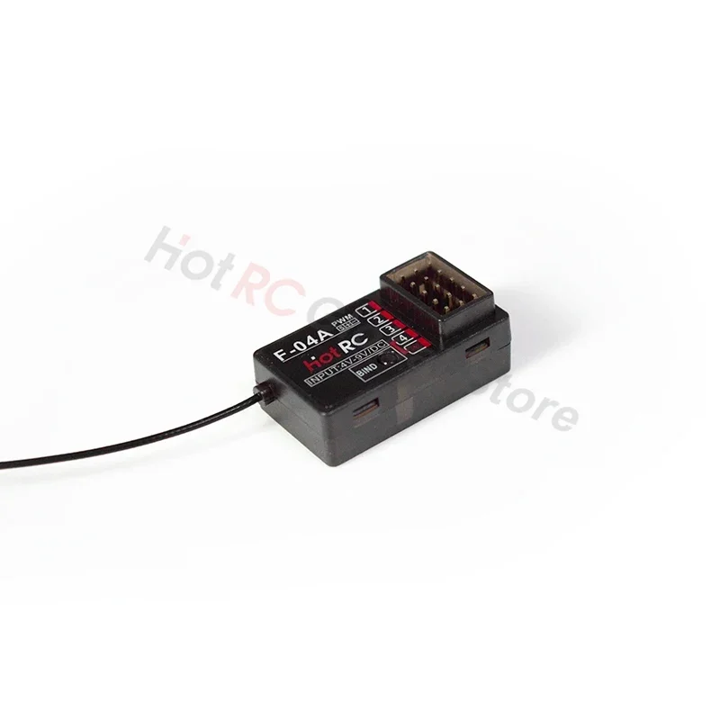 HOTRC-Transmissor Receptor de Controle Remoto, F-04A, F-04AT, 2.4 Ghz, 4 Canais, 4CH, Peças Atualizadas para CT-4A, DS-4A, RC Car, Barco Tanque