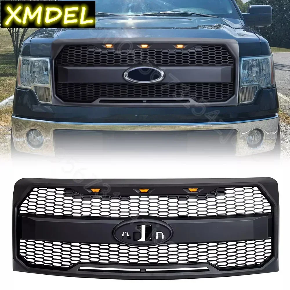 

Front Racing Grills For F150 Raptor Grill Front Grill Mesh Bumper Grilles Cover For Ford F-150 2004 2005 2006 2007 2008 2009