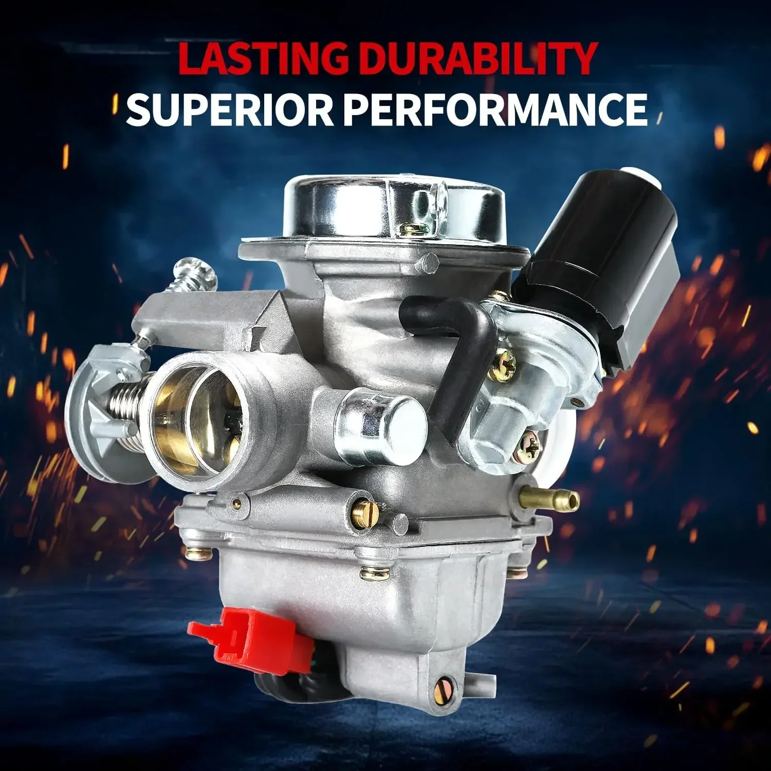 Carburetor for GY6 125cc 150cc 4 Stroke 152QMI 152QMJ 157QMI 157QMJ Engine Electric Choke Motorcycle ATV Go Karts Scooter,Carb w