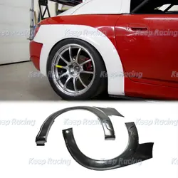 Tuning Trim Spoon Style Fiberglass Rear Fender Arch For Honda S2000 FRP Flare Cover With Air Duct Vent Fiber Glass Wheel Bodykit