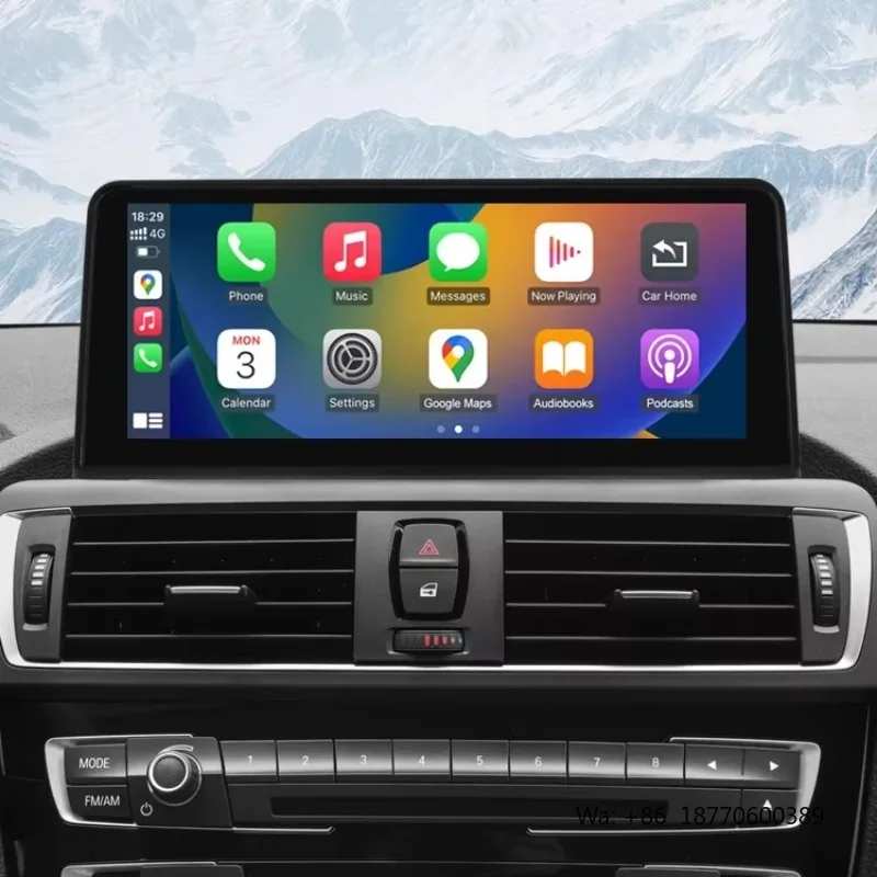 Road Top Wireless Apple CarPlay Android Auto Touch Screen for BMW 1 2 Series F20 F21 F22 F23 2012-2016 NBT Vertical Screen