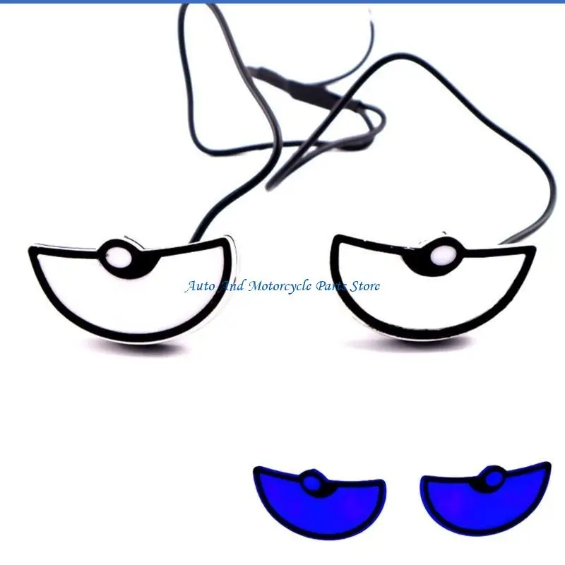 

P9FD Waterproof Monsters Eye LED Lights For Motorcycles Enhancing Nighttime Riding Safety, Boosts Visibility And Appeal 2pcs