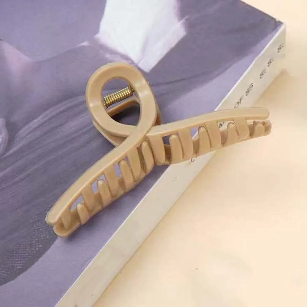 안전한 실리콘 상어 클립 한국 스타일 사각형 탄성 플라스틱 헤어 클로 헤어그립 헤드웨어 직선 모양 헤어 클로 작업