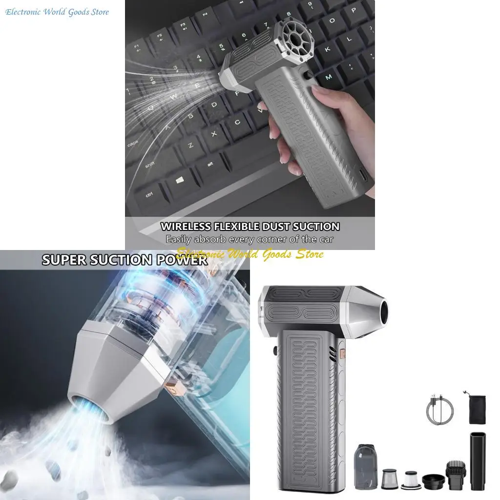 

A3PD Compact Wireless Car Vacuum Demover с сильной силой всасывания 130000 об / мин для автомобилей.