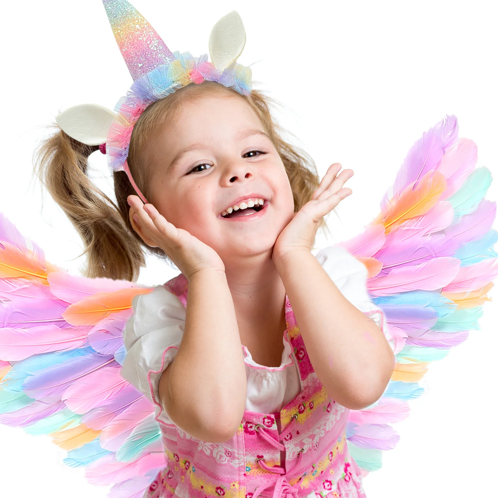 

Unicorn Headband Unicorns Hairhoop Outfits for Clothing Costume Wing Prop Goose Childs Wings Fairy Cosplay