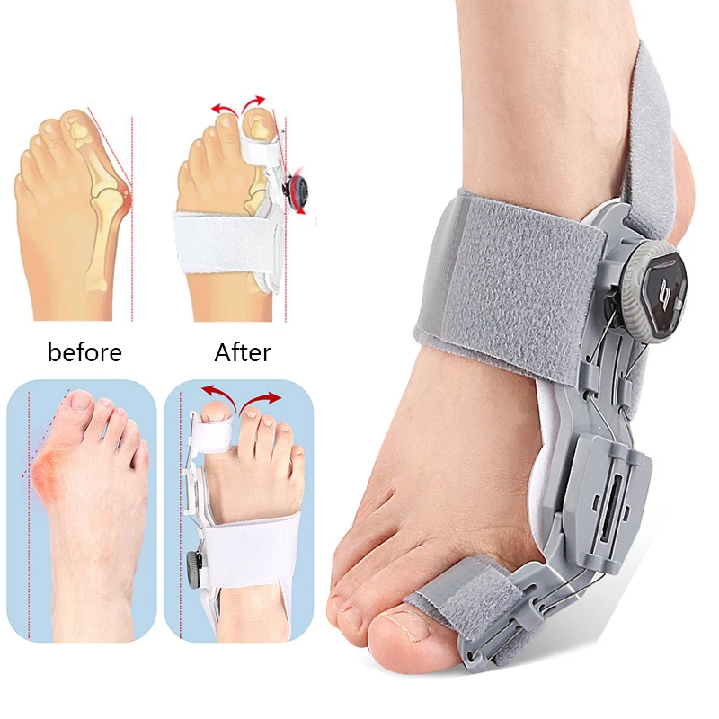 Bunion Corrector Unisex Foot Hallux Valgus Braces Rotatable Toe Separator Straightener Adjustable Pedicure Finger Toe Corrector