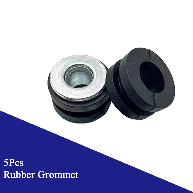 5 Sets Pressure Relief Cushion Motorcycle Rubber Grommets Bolt Kit DIY Accessories Circular Shock Absorber Pad