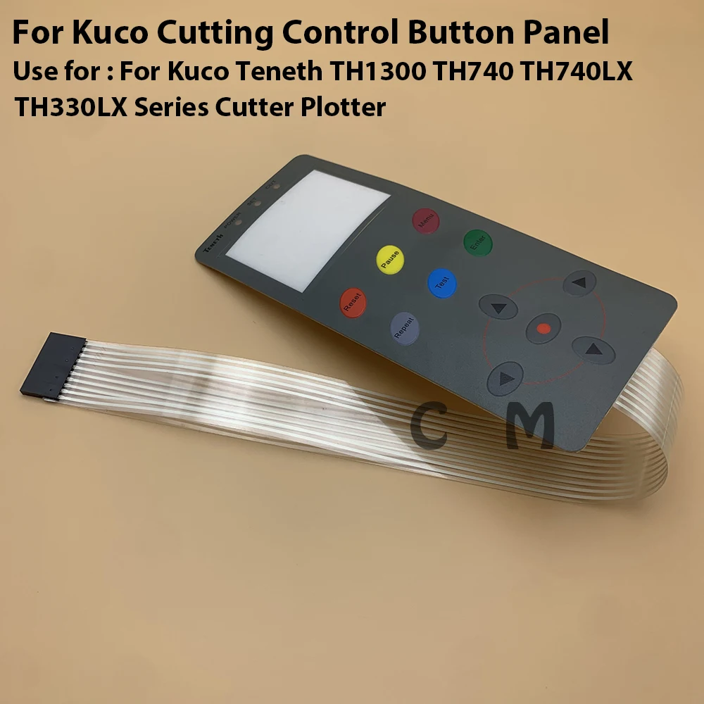 1PC Cutting Plotter Keyboard Keypad Panel For Kuco Teneth TH1300 TH740 TH740LX TH330LX Vinyl Cutter Control Button Panel Mask