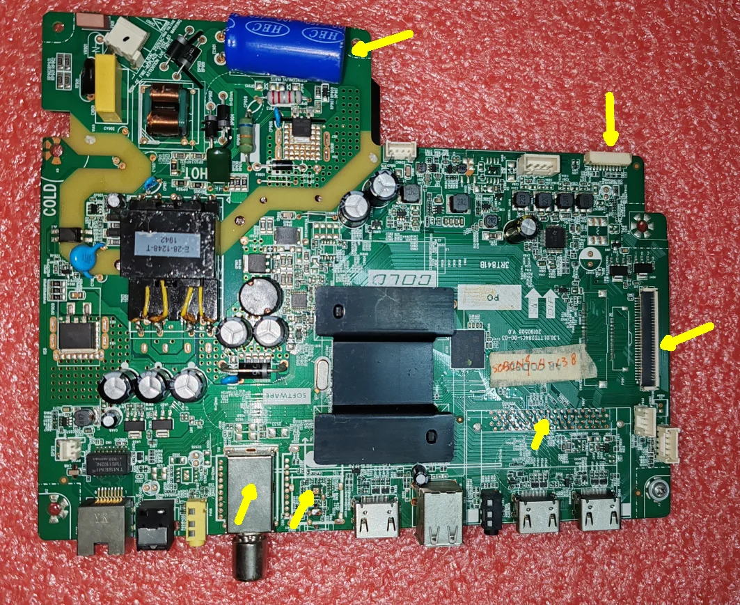 3RT841B  201-MT841C1N-28 1.30.01.TTD284C1-00-03/08 LCD TV motherboard tested well Physical photography